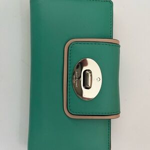 Kate Spade Green Leather Wallet